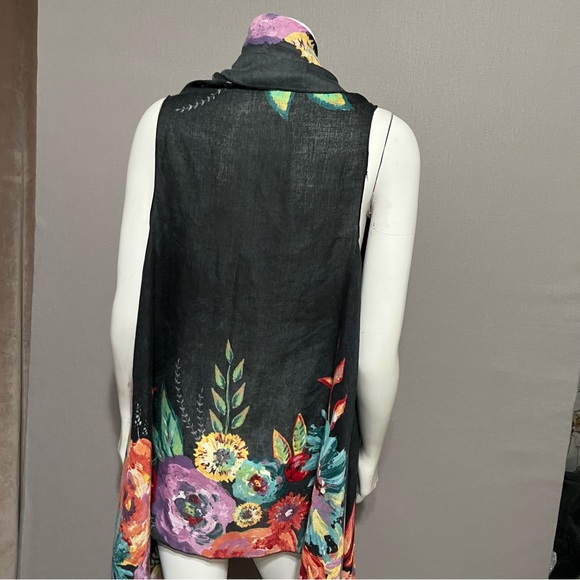 Demdaco Open Front Boho Vest Sz-One Size - Picture 7 of 10